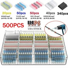 50-500X Heat Shrink Butt Wire Connector Terminals Waterproof Solder Seal Sleeve