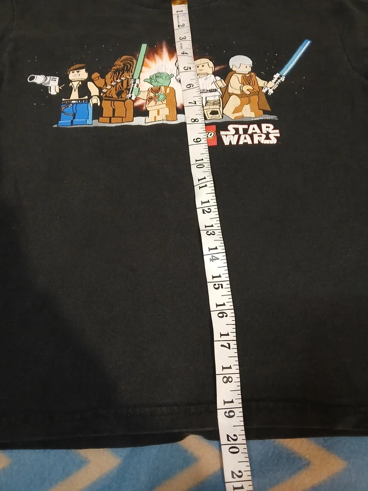 Camisa LEGO Star Wars para niños talla M 10/12 manga larga negra Y2k Foto 4 de 4