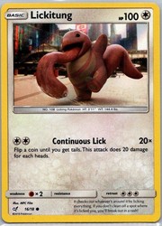 Lickitung 16/18 Detective Pikachu Holo Common