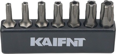 K001 Torx Plus 5-Point Tamper-Proof Security Bit Set, 7-Piece 5-point 