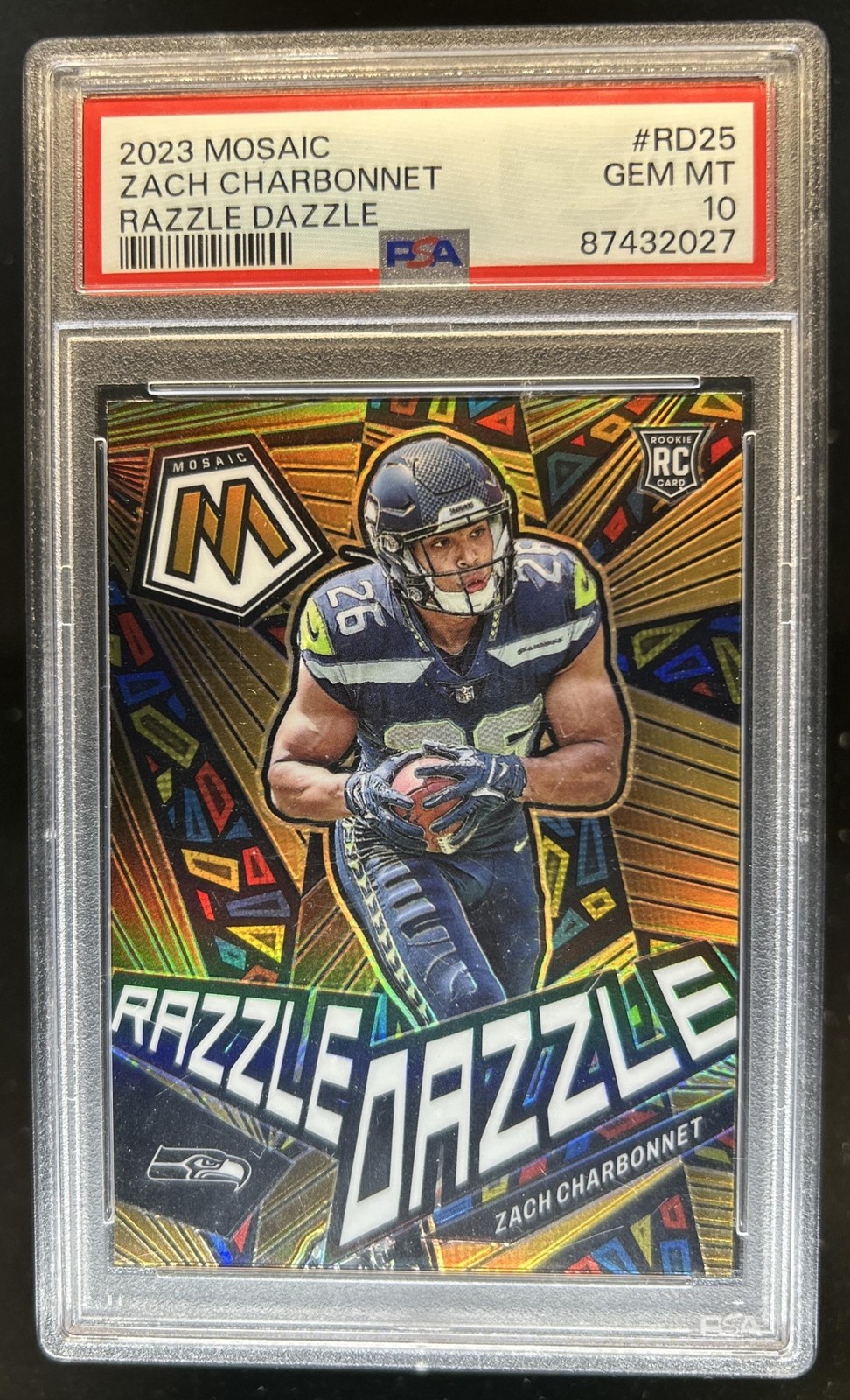 Zach Charbonnet Panini Mosaic Razzle Dazzle #RD25 Base