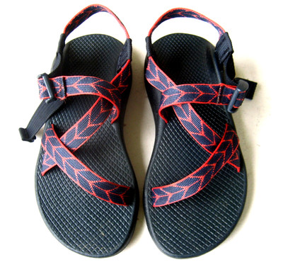 Chaco Z/1 womens sandals size 7 Blue Red EXCELLENT
