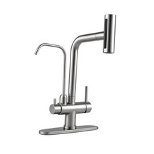 Waterfall Kitchen Faucet with Water Filter,Upgraded Separate Drinking Water 2