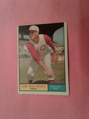 1961 Topps Jim Maloney Cincinnati Reds - card 436 - RC