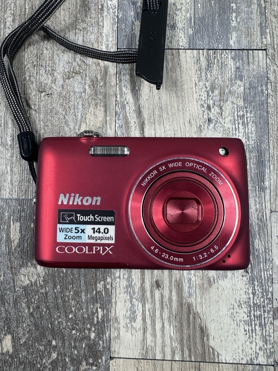 Nikon COOLPIX S4100 14.0MP 5x Digital Camera Red SD Card | eBay