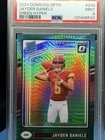 2024 Panini Donruss Optic - Rated Rookie Jayden Daniels 248 Green Hyper Prizm RC