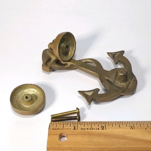 Anchor Door Knocker Nautical Brass  Architectural Hardware - Photo 8/9