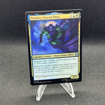 Prowler, Clawed Thief MTG Magic Gathering Marvel's Spider-Man Foil #138