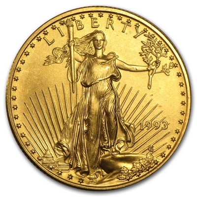 1993 1/2 oz American Gold Eagle BU | eBay
