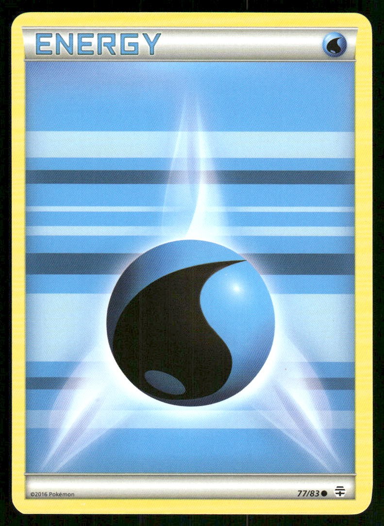 2016 Pokemon Water Energy Common Generations 77/83 HP