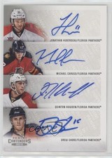 2013 Panini Playoff Contenders Fours Jonathan Huberdeau Michael Caruso Auto 0c3