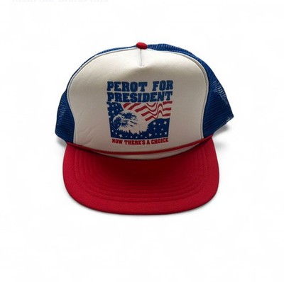 90s Ross Perot for President Now There's A Choice Trucker Hat Snapback Mohr's