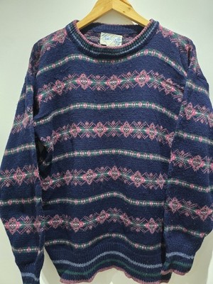 Vintage deans of scotland medium knit jumper 1970s wool