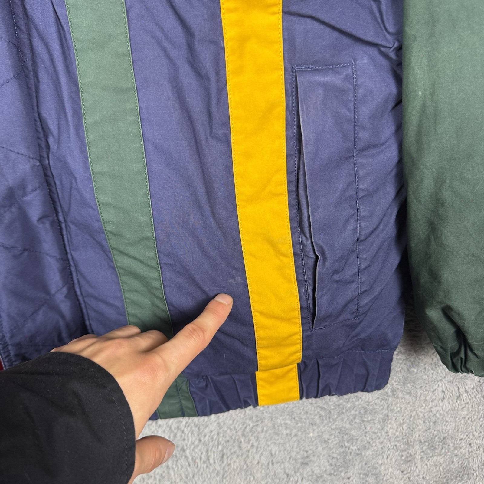 90s Vintage Tommy Hilfiger Men's Duck Down Puffer Jacket Hooded image 8