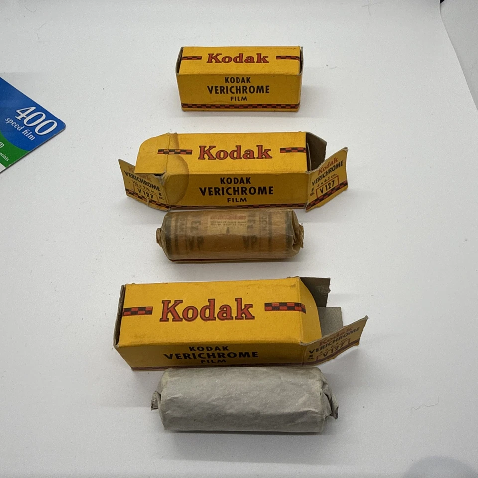 Kodak Verichrome V127 Sellado De Colección 3 Rollos Nunca Usado A9 Foto 4 de 4