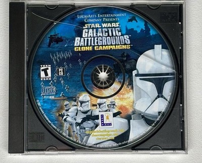 Star Wars: Galactic Battlegrounds Clone Campaigns PC 2002 Disc Only