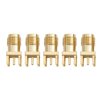 5xSMA RF Coax Female Socket Port PCB Solder 4mm-Mount For WiFi External Antenna
