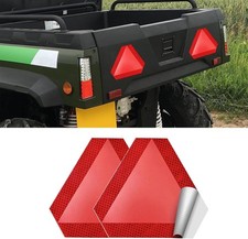 2 Pack Slow Moving Vehicle Sign 7"x8" Diamond Grade Reflective Sticker