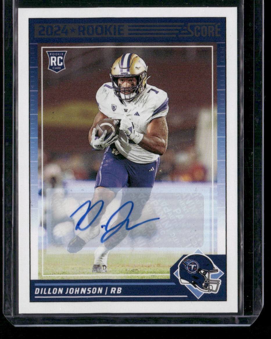 2024 Score #301 Dillon Johnson Signatures ROOKIE AUTO