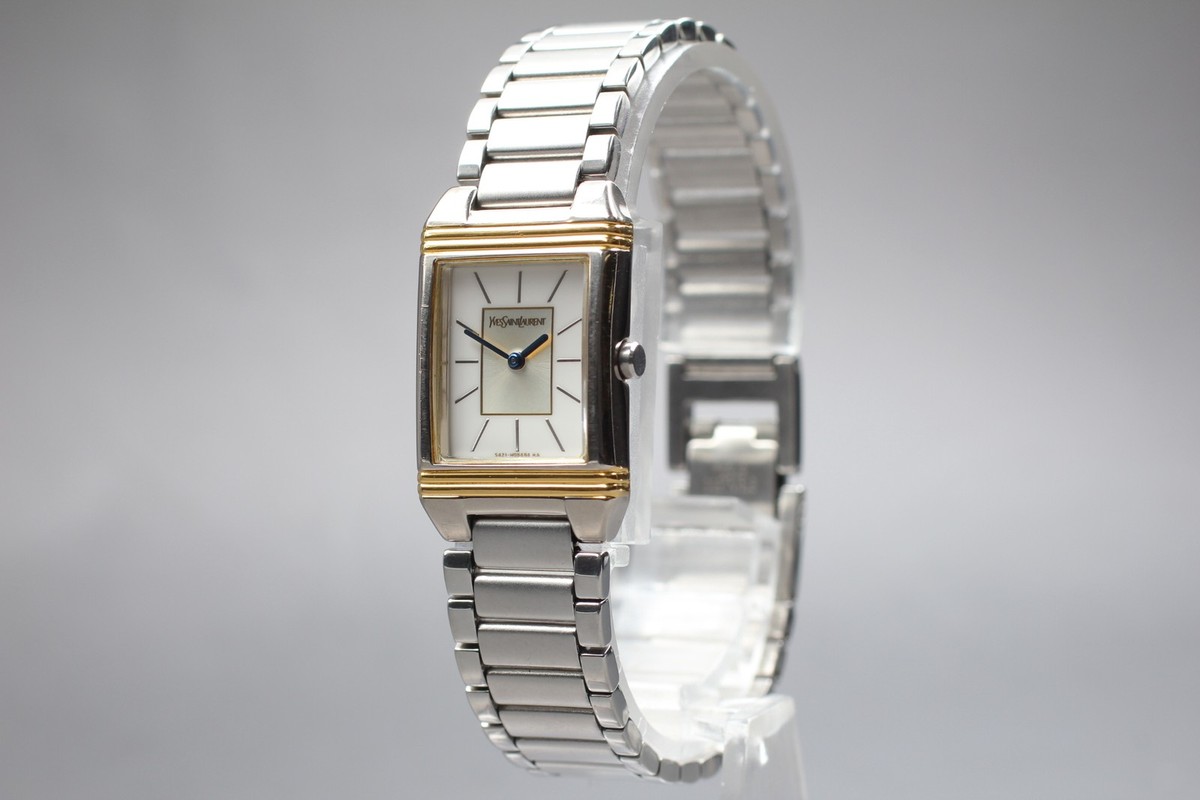 Yves saint Laurent サンローラン 5421-H04732Y Near MINT] Yves Saint Laurent 5421-H04732Y Quartz Women's