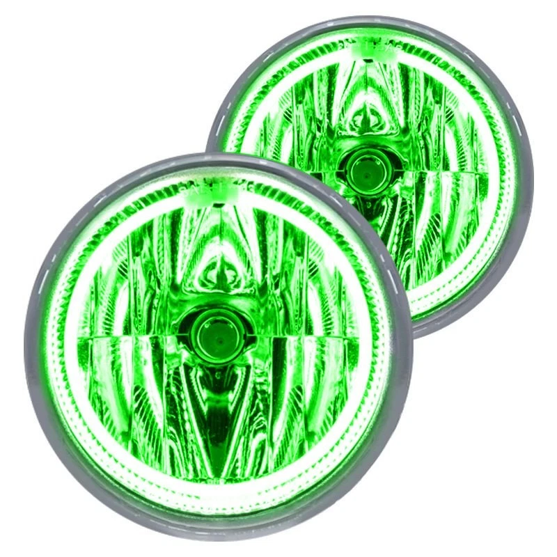 LED Fog Lights Halo Ring Lights Green For 2003-2005 Lincoln Navigator — 第 2/4 张图片