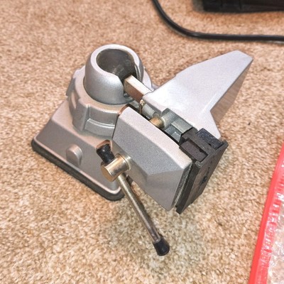 PanaVise Metal Bench Vise Adjustable Swivel Base Silver Heavy-Duty Tool