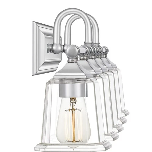Quoizel NLC8605 Nicholas 5 Light 42"W Bathroom Vanity Light - Chrome - Picture 5 of 12