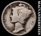 1924 Silver Mercury Dime- Scarce Better Date  No Reserve #i4979