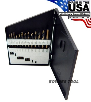 Norseman 13 pc HI-Molybdenum M7 Drill Bit Set Index 1/16-1/4 MADE IN USA SPM-13