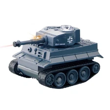 777-215 2.4G 4CH Mini Radio RC Car Army Battle Infrared Tank with LED Light RTR