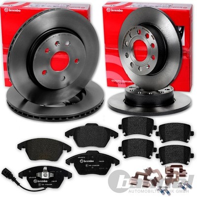 brembo BREMSSCHEIBEN+BELÄGE VORNE + HINTEN für AUDI TT 8J 8J3 8J9 Coupe Roadster
