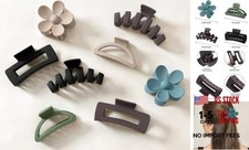 8PCS Hair Clips for Women, Flower Claw 8PCS Beige/Blue/Green/Brown/Black 
