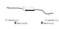 MittelschalldäMpfer Ernst 343213 FüR Ford Mondeo 2 BAP BFP Turnier BNP