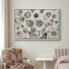 Cheers Poster – Bar Cart & Kitchen Wall Art, Trendy Abstract Cocktail