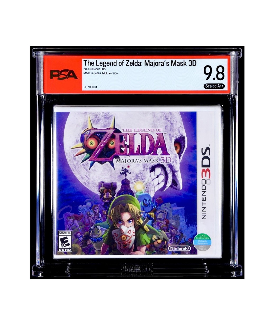 GRADED Game Legend of Zelda Majora's Mask 3D Nintendo 3DS PSA 9.8