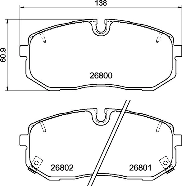 Front Mintex OEM Brake Pads for Hyundai I20N 2021-2024 - Image 2 of 2