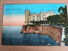 POSTCARD ITALY TRIESTE MIRANMARE CASTLE 1928 ITALY POSTCARD