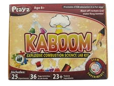 Playz Kaboom Explosive Combustion 25 Science Lab Kit STEM Experiments New Sealed