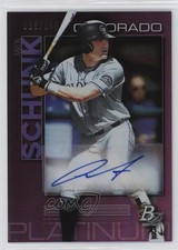 2020 Bowman Platinum Wal-Mart Top Prospects Purple /199 Aaron Schunk Auto 0lm
