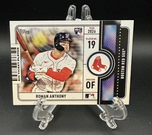 2026 Topps Series 1 Roman Anthony Big Ticket Players Insert Rookie Card Red Sox