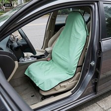 2-PCS Universal Seat Cover Safety Seat Cover Car Seat Cover Green For Front Seat