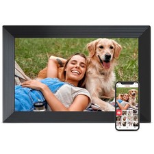 Digital Picture Frame, 10.1 inch Frameo Digital Frame WiFi, 1280 800 IPS HD T...