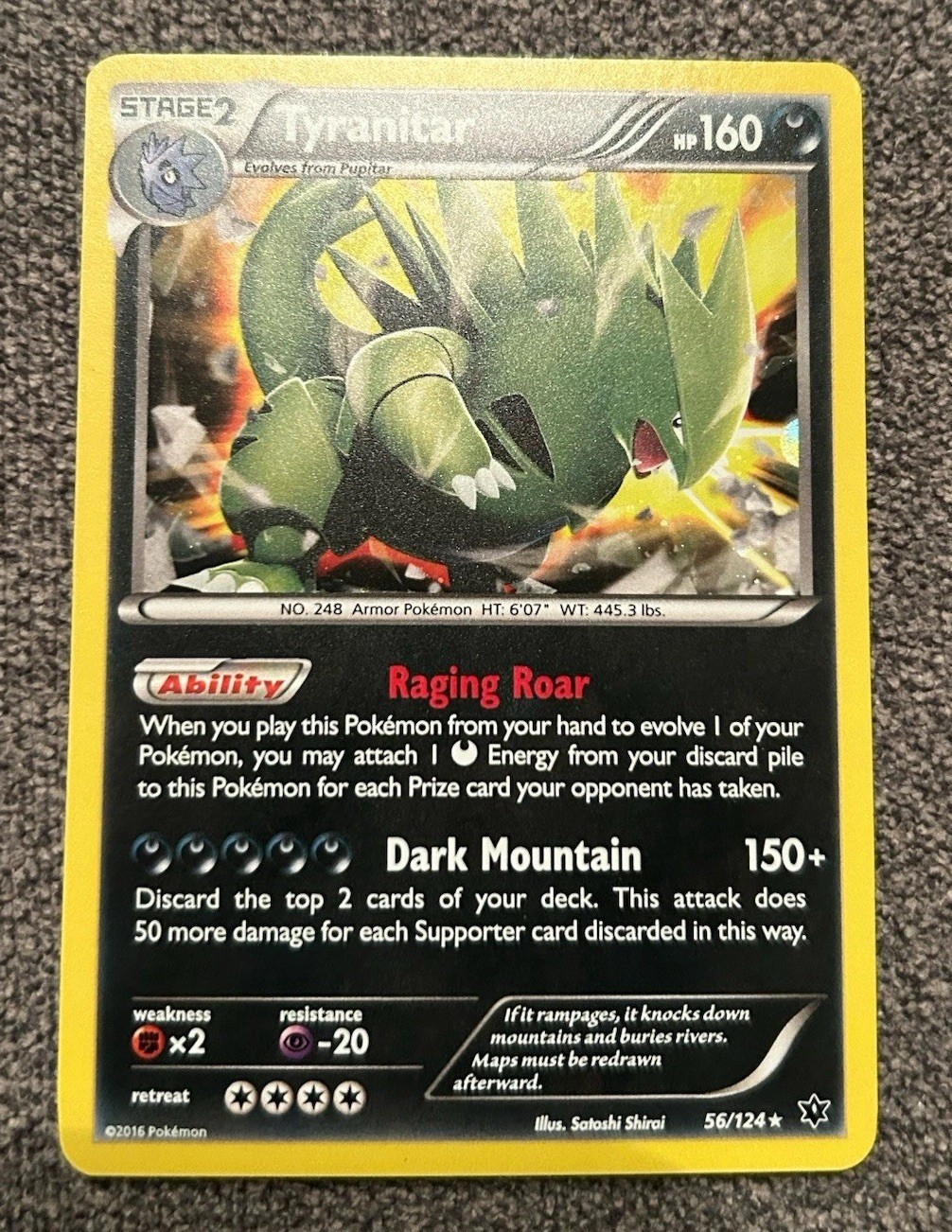 NM Tyranitar 56/124 Fates Collide Holo