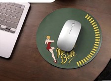 Mouse Pad Memphis Belle B-17 Bomber Design Green Vintage WWII