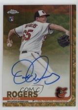 2019 Topps Chrome Rookie Gold Wave Refractor 24/50 Josh Rogers #RA-JR Auto 13iq