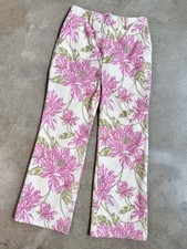 Tommy Hilfiger Pink Floral Cotton Printed Pants Size 8P