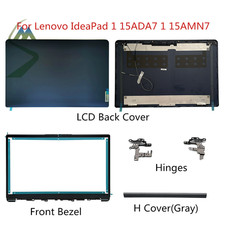 New For Lenovo IdeaPad 1 15AMN7 1 15ADA7 LCD Back Cover / Bezel / Hinge Cover US