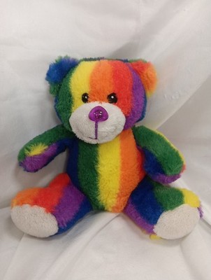 Rainbow Teddy Bear Plush Stuffed Animal Totally Teddies 2018 6''