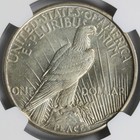 1921 $1 Peace Dollar High Relief NGC AU58 Key First Year Silver Dollar Coin — photo 4