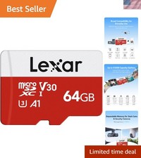 Durable 64GB UHS-I Micro SD Card with 100MB/s Speed - Ideal for Multimedia